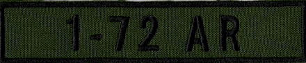 Name Tape, 1-72 Armor OD GREEN