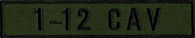 Name Tape, 1-12 CAV OD GREEN