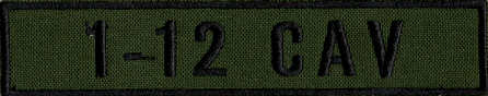 Name Tape, 1-12 CAV OD GREEN