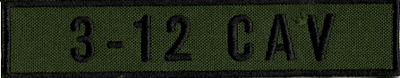 Name Tape, 3-12 CAV OD GREEN