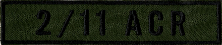 Name Tape, 2-11 ACR OD GREEN