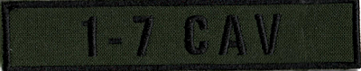 Name Tape, 1-7 CAV OD GREEN