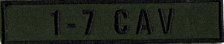 Name Tape, 1-7 CAV OD GREEN