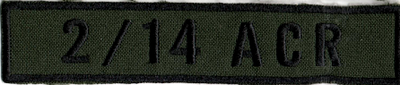 Name Tape, 2-14 ACR OD GREEN