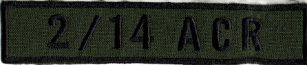 Name Tape, 2-14 ACR OD GREEN
