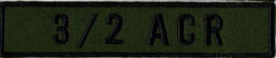 Name Tape, 3-2 ACR OD GREEN
