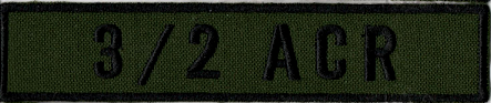 Name Tape, 3-2 ACR OD GREEN