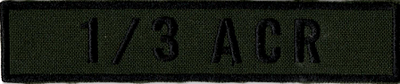 Name Tape, 1-3 ACR OD GREEN