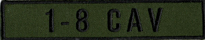 Name Tape, 1-8 CAV OD GREEN