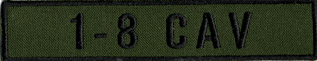 Name Tape, 1-8 CAV OD GREEN