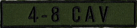 Name Tape, 4-8 CAV OD GREEN