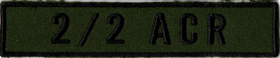 Name Tape, 2-2 ACR OD GREEN
