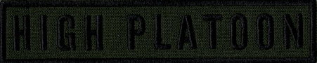 Name Tape, High Platoon OD GREEN