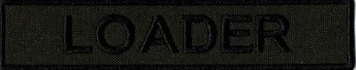 Name Tape, Loader OD GREEN