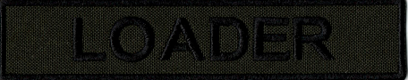 Name Tape, Loader OD GREEN