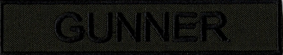 Name Tape, Gunner OD GREEN