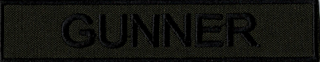 Name Tape, Gunner OD GREEN
