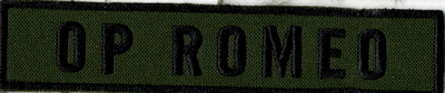 Name Tape, OP Romeo OD Green