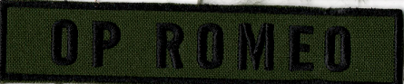 Name Tape, OP Romeo OD Green