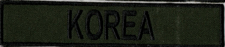 Name Tape, Korea OD GREEN