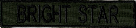 Name Tape, Bright Star OD GREEN