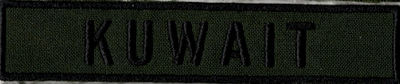 Name Tape, Kuwait OD GREEN