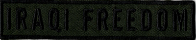 Name Tape, Iraqi Freedom OD GREEN