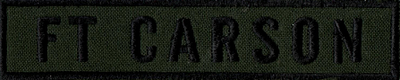 Name Tape, Ft Carson OD GREEN
