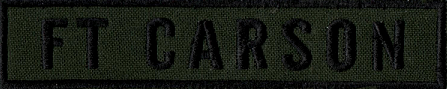 Name Tape, Ft Carson OD GREEN
