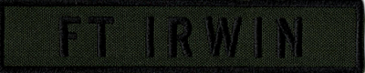 Name Tape, Ft Irwin OD GREEN