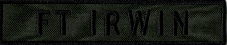 Name Tape, Ft Irwin OD GREEN