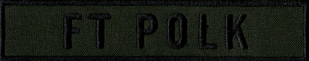 Name Tape, Ft Polk OD GREEN