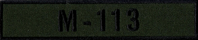 Name Tape, M113 OD GREEN