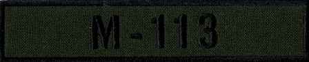 Name Tape, M113 OD GREEN