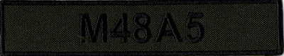 Name Tape, M48A5