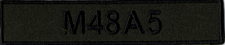 Name Tape, M48A5
