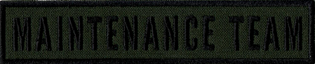 Name Tape, Maintenance Team