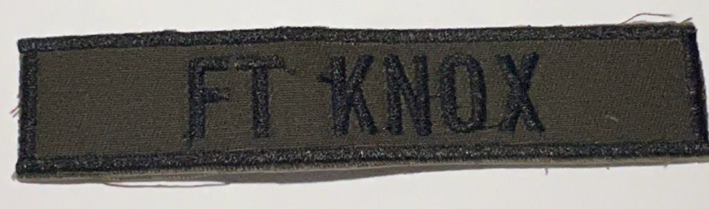 Name Tape, Ft Knox OD GREEN
