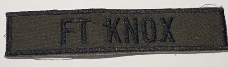 Name Tape, Ft Knox OD GREEN