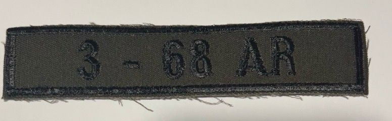 Name Tape, 3-68 Armor OD GREEN