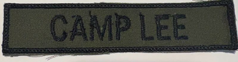 Name Tape, Camp Lee