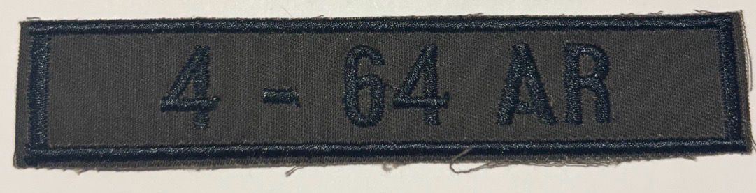 Name Tape, 4-64 Armor OD GREEN