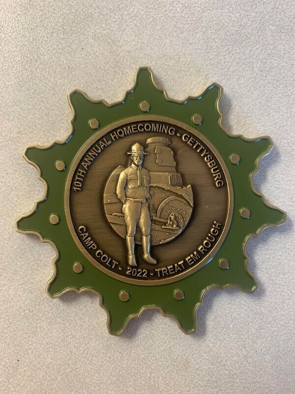 Coin, 10th ATHC, 2022, Camp Colt, Gettysburg, PA