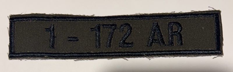 Name Tape, 1-172 AR OD GREEN