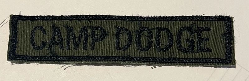 Name Tape, Camp Dodge