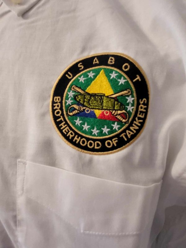 USABOT Long Sleeve, Button Down Shirt, White, Embroidered Logo, 3X
