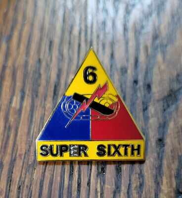 Pin, 6AD, 1" x 1"