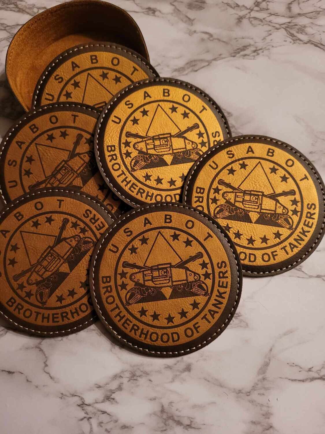 Coasters USABOT logo Leather 7 pc Set