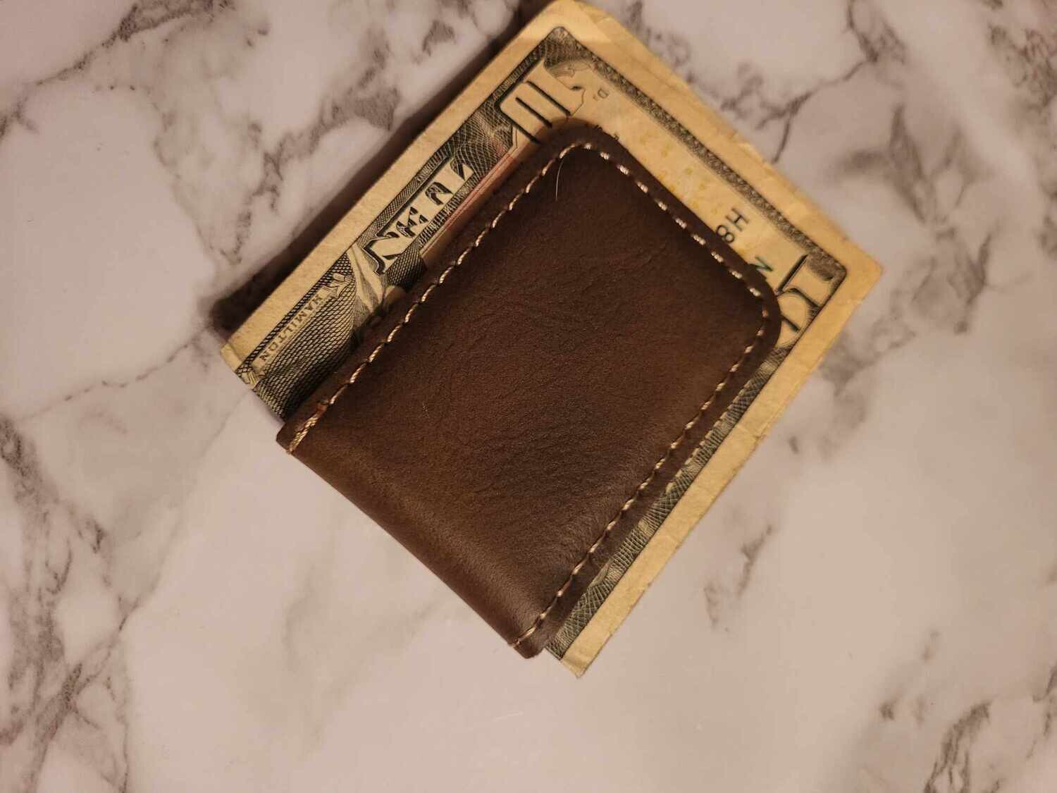 Money Clip, Leather, Stay on the Tank