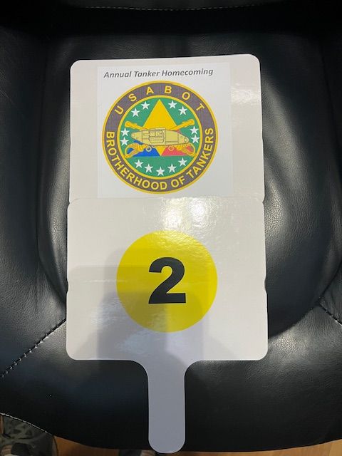 13th ATHC 2025, Auction Paddle # 31